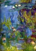 Monet Waterlily Reflections  tile mural